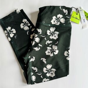 NWT Sam Edelman Womens S Small Bold Garden Athletic Leggings Floral Capri